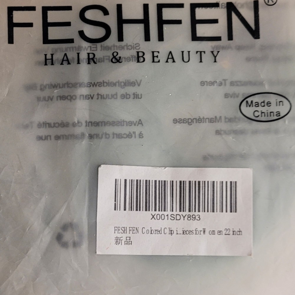 Emerald Green Hair Extensions By Feshfen, 5 Clips 22" Long - Picture 2 of 8